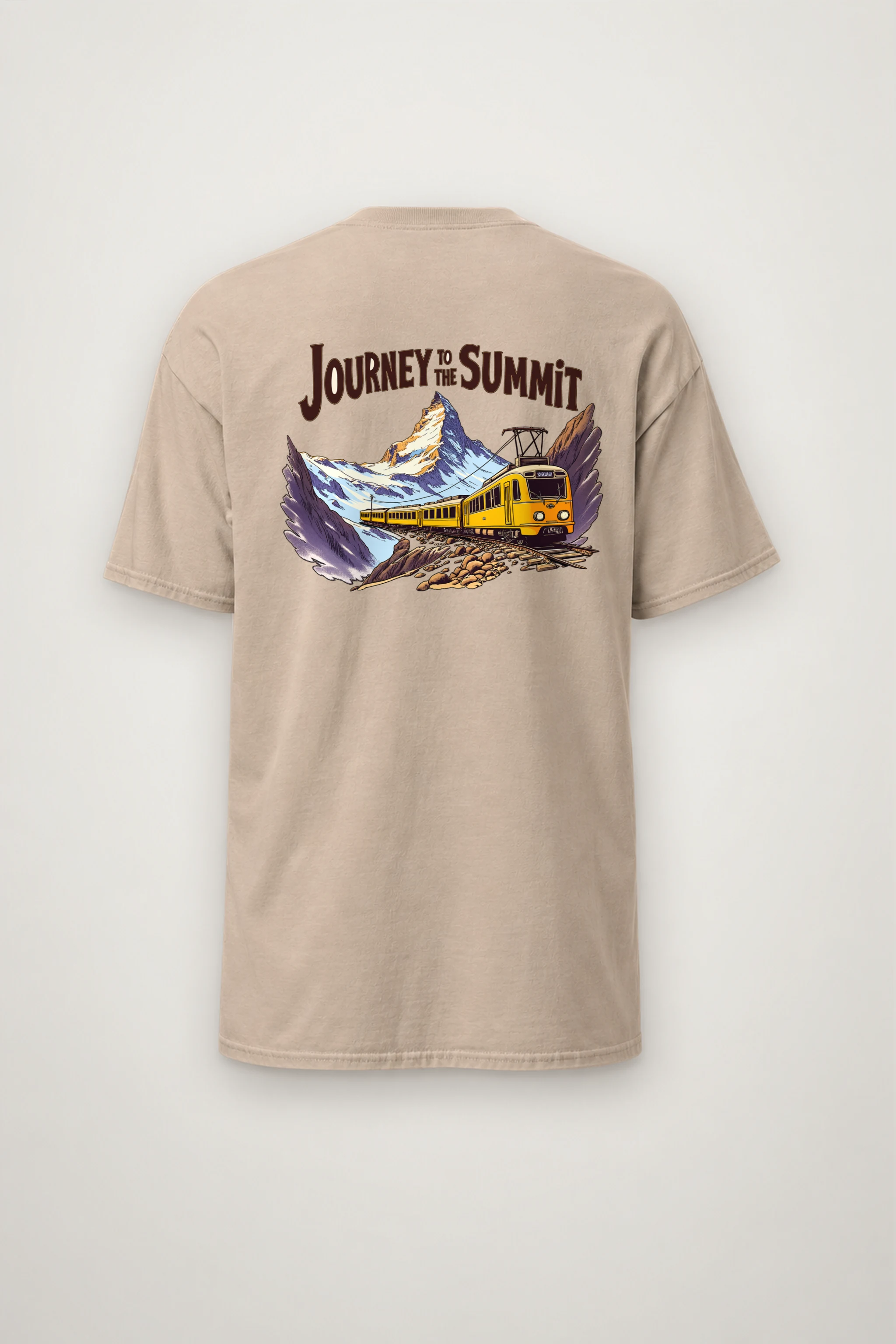 "Alpine Rail Flight" Heavyweight Unisex Crewneck T-shirt