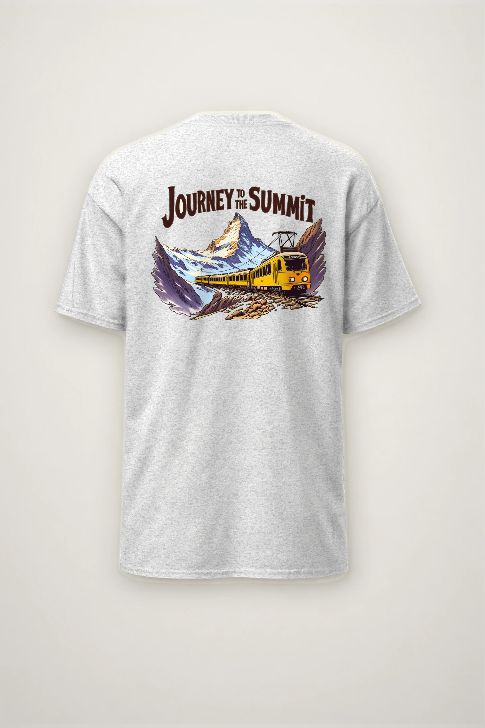 "Alpine Rail Flight" Heavyweight Unisex Crewneck T-shirt