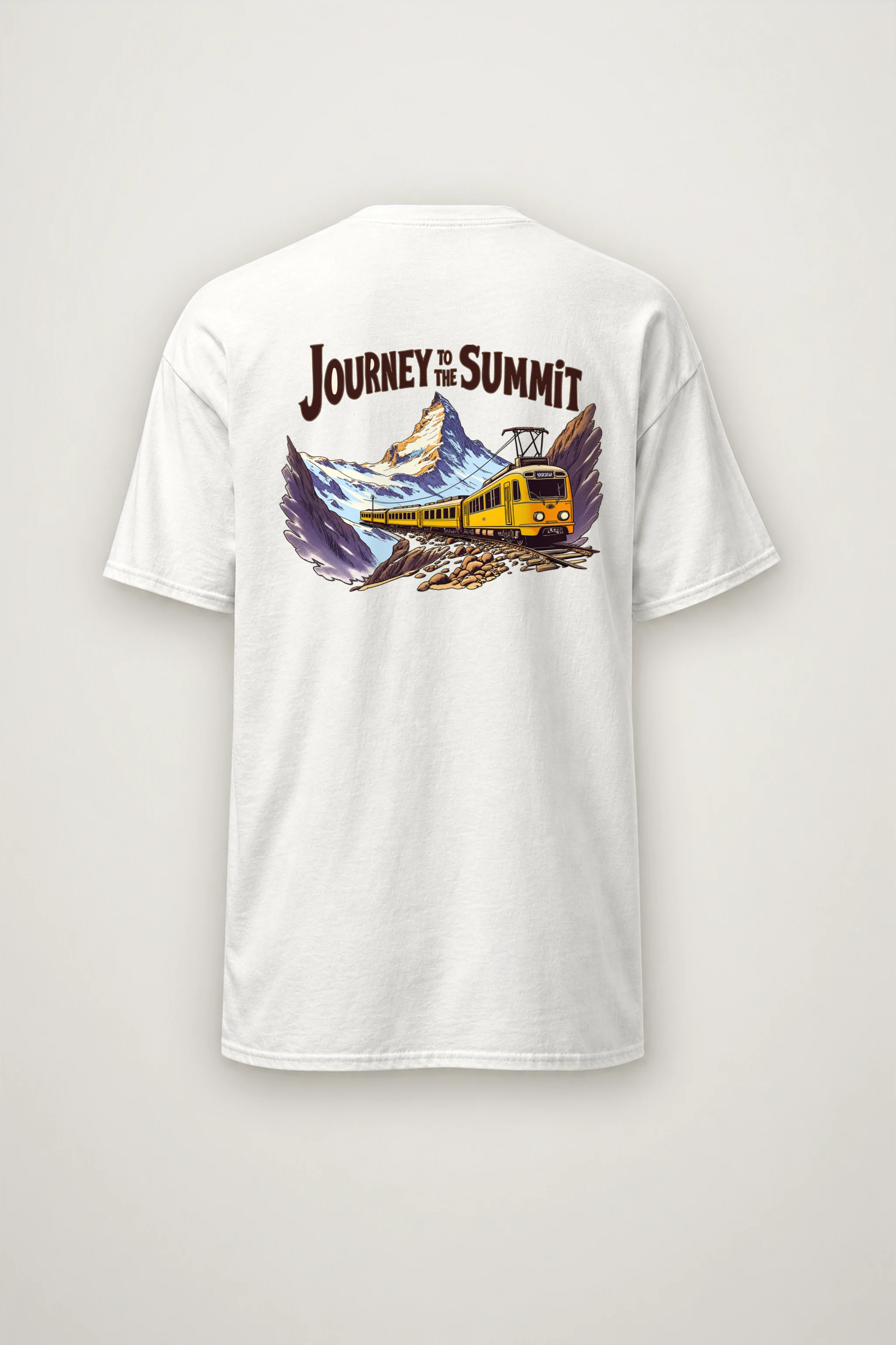 "Alpine Rail Flight" Heavyweight Unisex Crewneck T-shirt