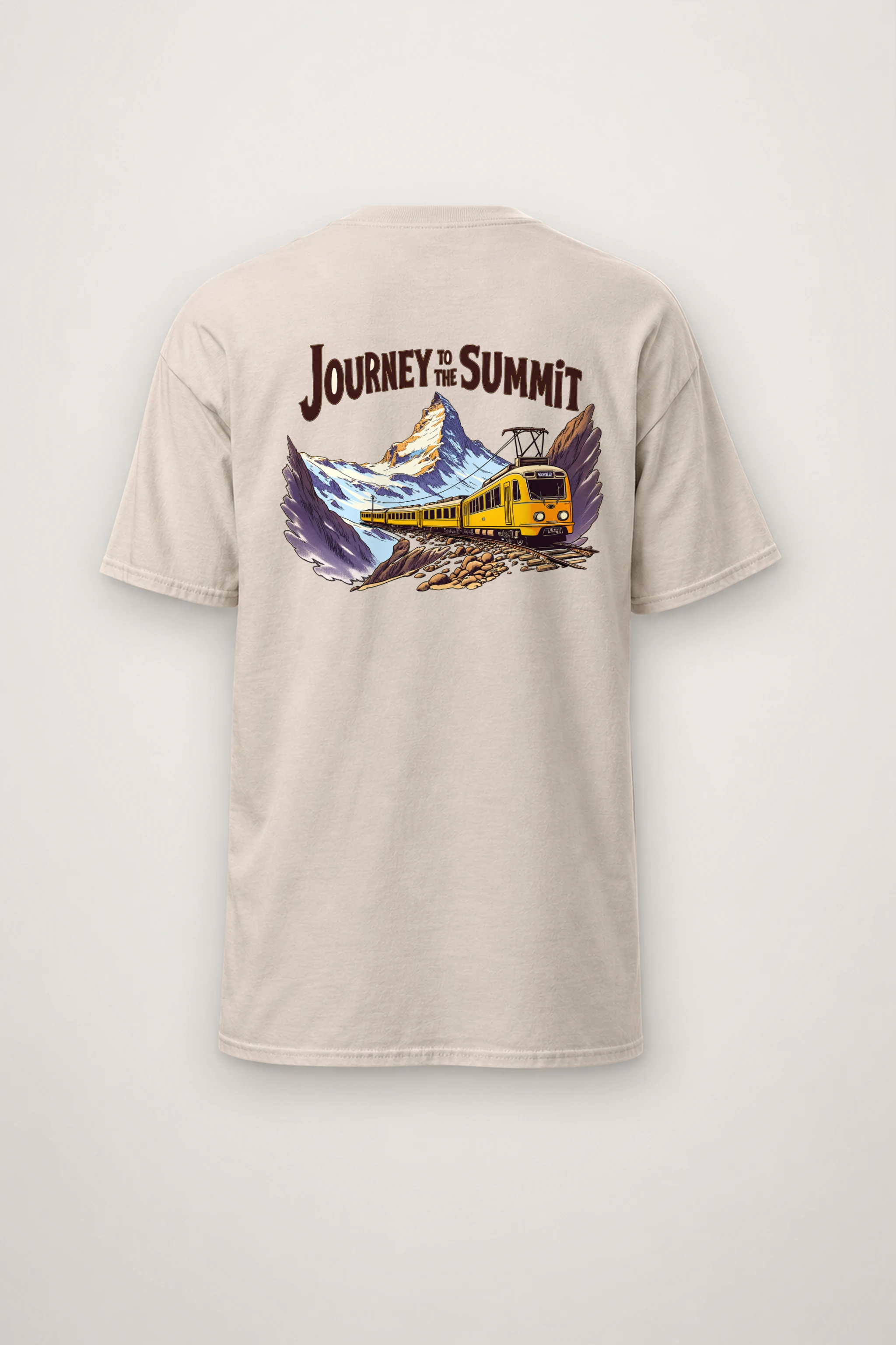 "Alpine Rail Flight" Heavyweight Unisex Crewneck T-shirt