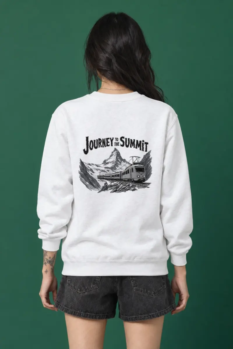 "Alpine Rail Reverie" Heavy Blend Unisex Crewneck Sweatshirt