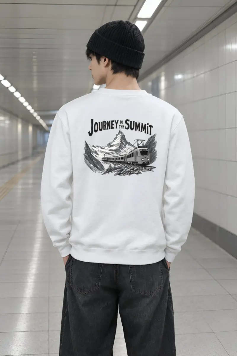 "Alpine Rail Reverie" Heavy Blend Unisex Crewneck Sweatshirt