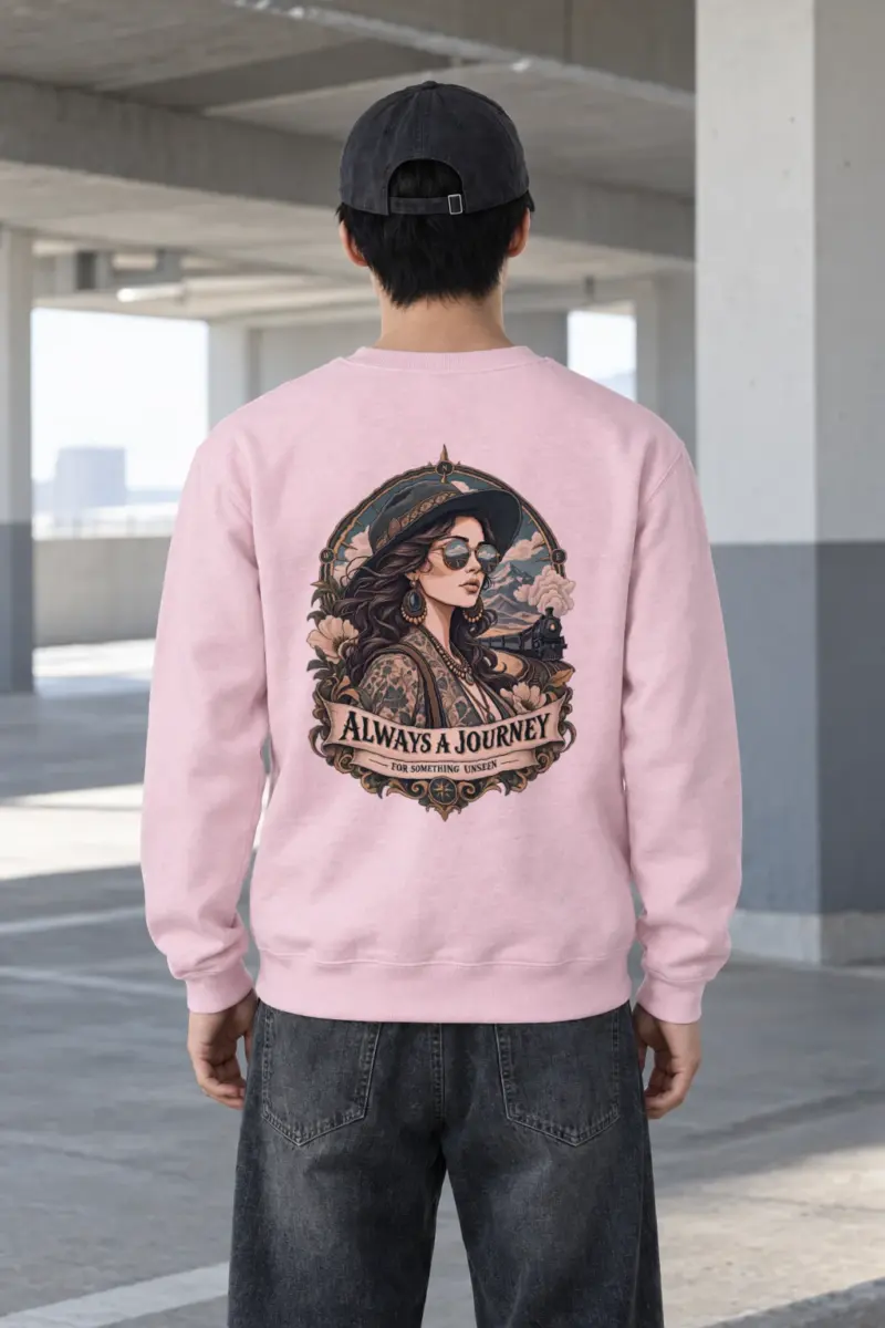 "Always A Journey" Heavy Blend Unisex Crewneck Sweatshirt
