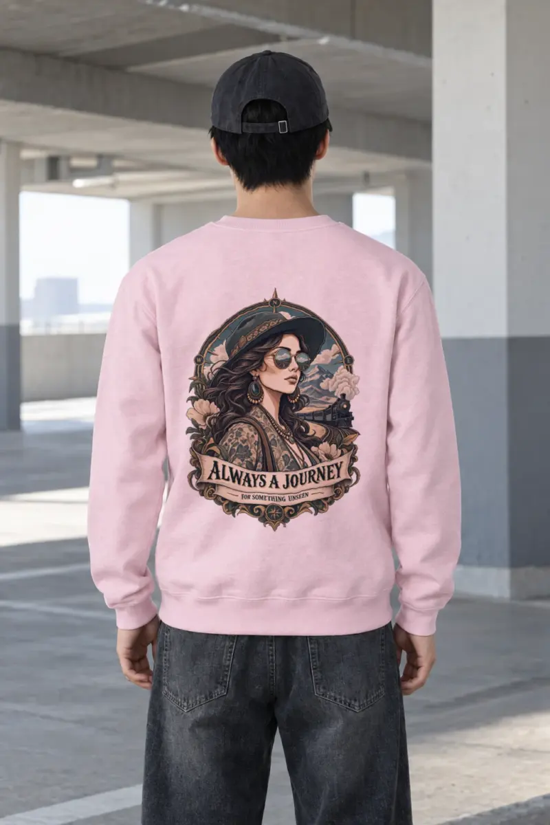 "Always A Journey" Heavy Blend Unisex Crewneck Sweatshirt