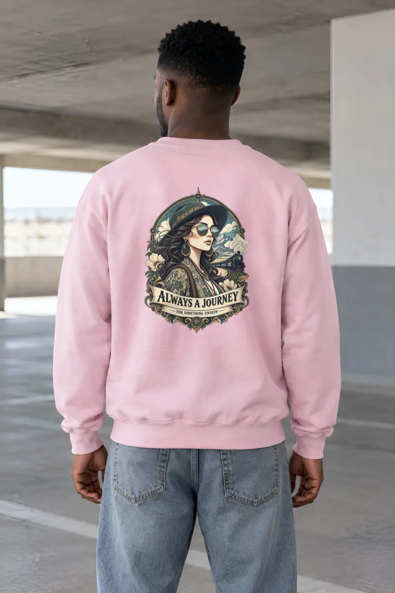 "Always A Journey" Heavy Blend Unisex Crewneck Sweatshirt