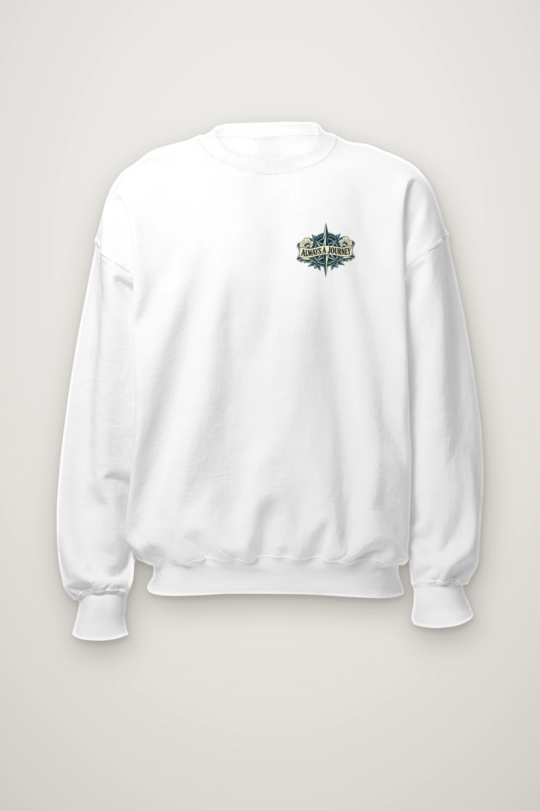 "Always A Journey" Heavy Blend Unisex Crewneck Sweatshirt