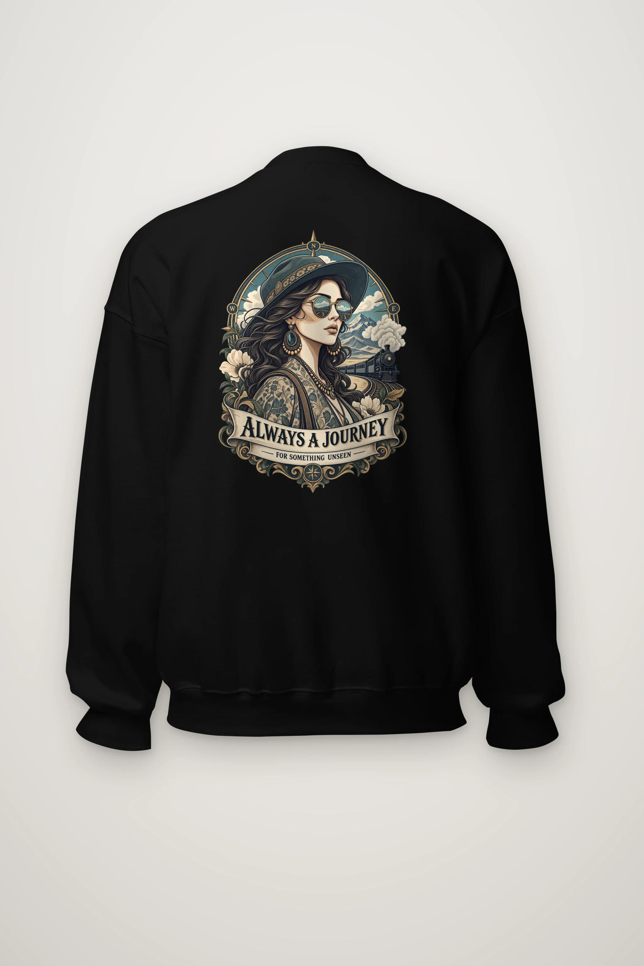 "Always A Journey" Heavy Blend Unisex Crewneck Sweatshirt