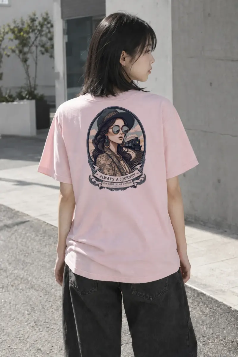 "Always A Journey" Heavyweight Unisex Crewneck T-shirt | Gildan 5000