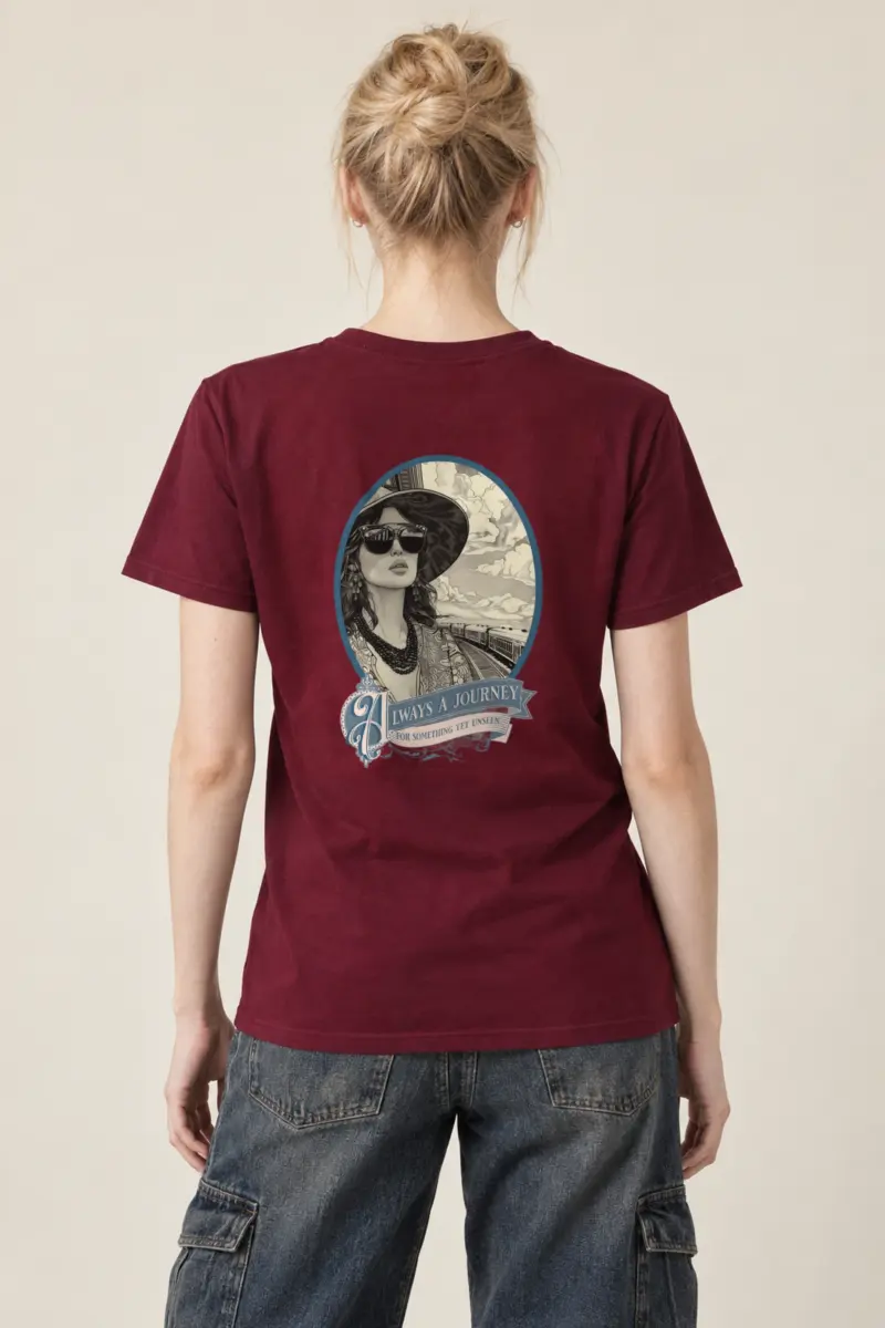 "Always A Journey" Heavyweight Unisex Crewneck T-shirt