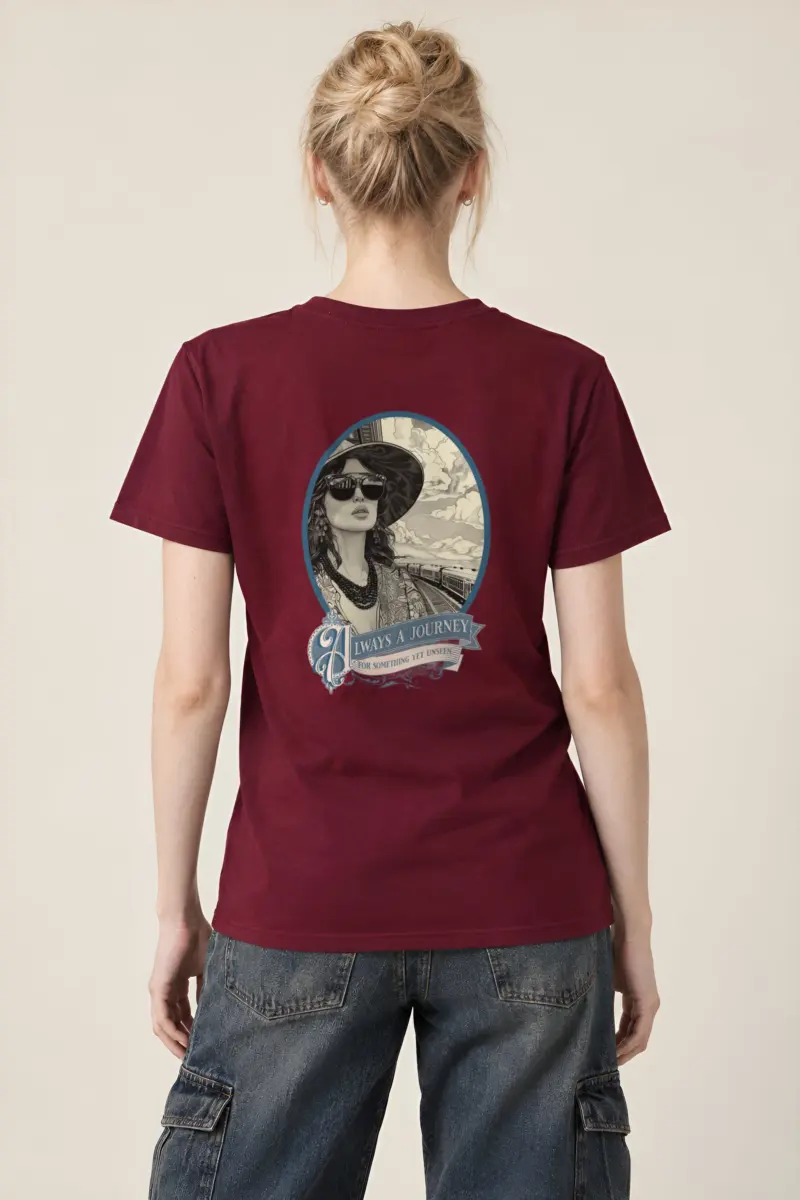 "Always A Journey" Heavyweight Unisex Crewneck T-shirt