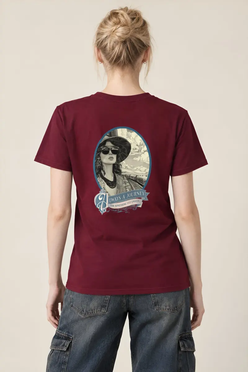 "Always A Journey" Heavyweight Unisex Crewneck T-shirt