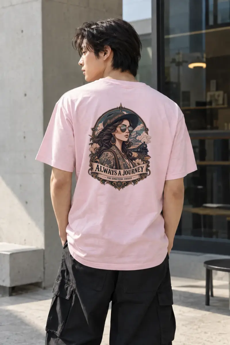 "Always A Journey" Heavyweight Unisex Crewneck T-shirt | Gildan 5000