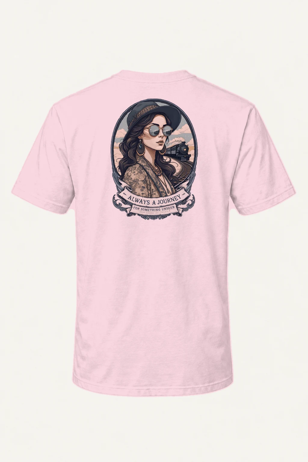 "Always A Journey" Heavyweight Unisex Crewneck T-shirt | Gildan 5000