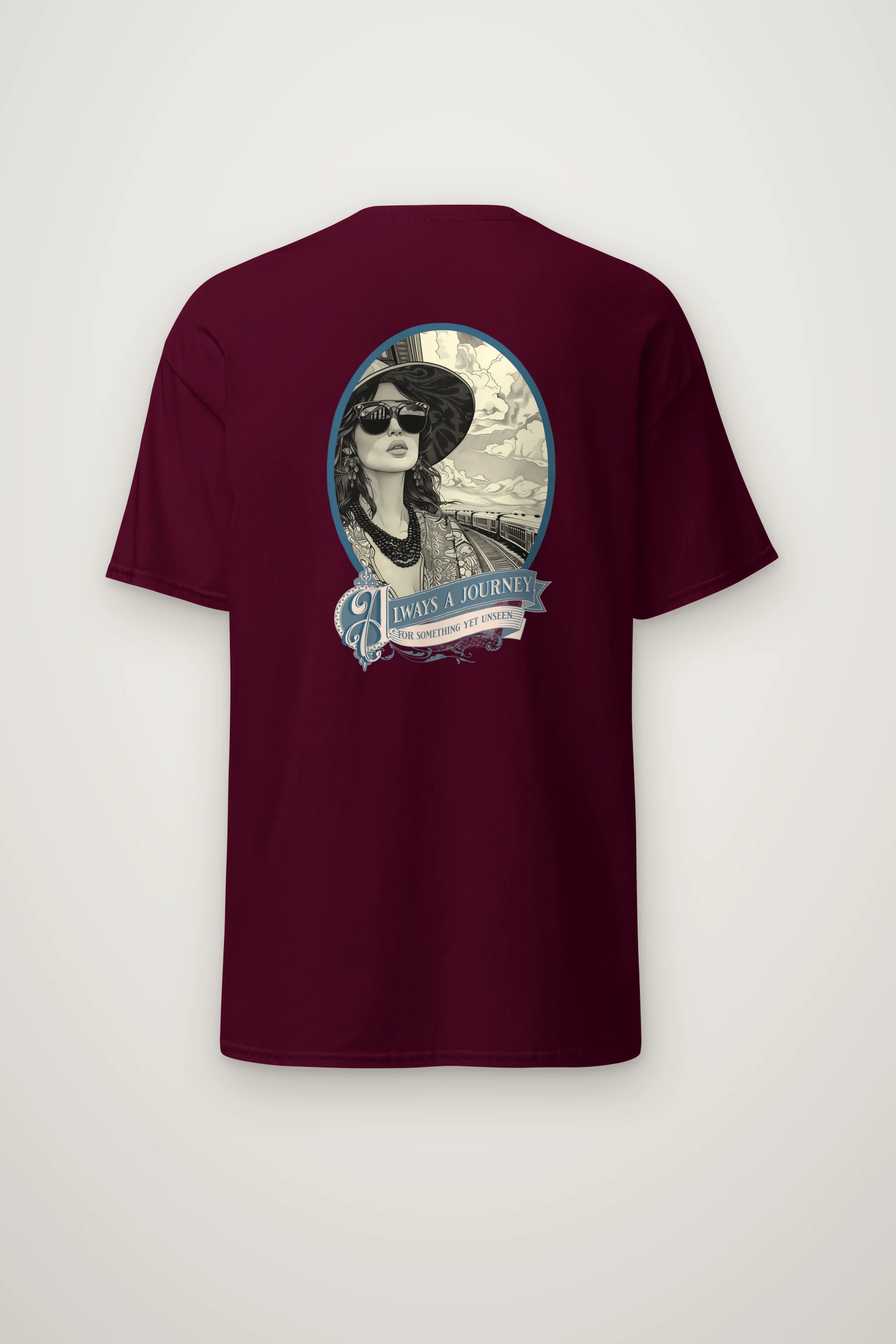 "Always A Journey" Heavyweight Unisex Crewneck T-shirt