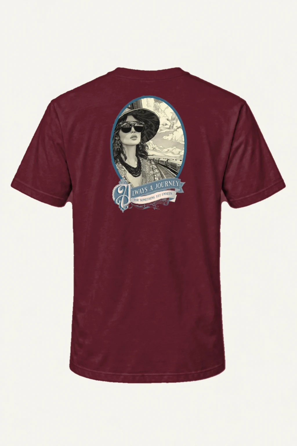 "Always A Journey" Heavyweight Unisex Crewneck T-shirt | Gildan 5000