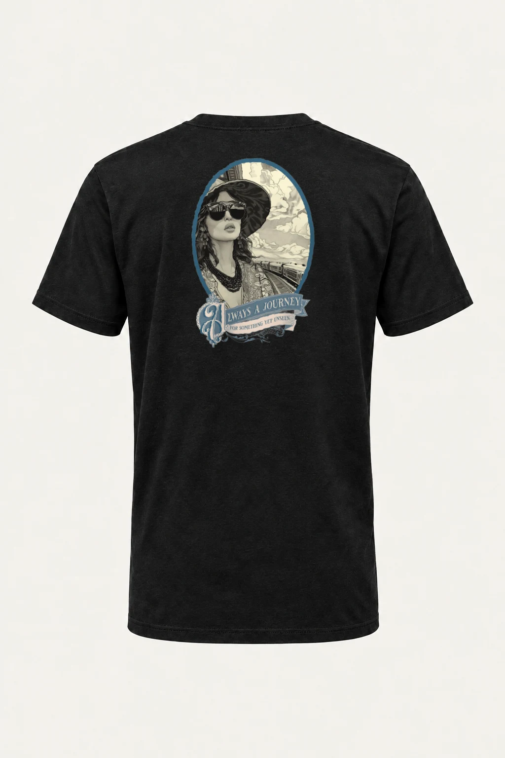 "Always A Journey" Heavyweight Unisex Crewneck T-shirt | Gildan 5000