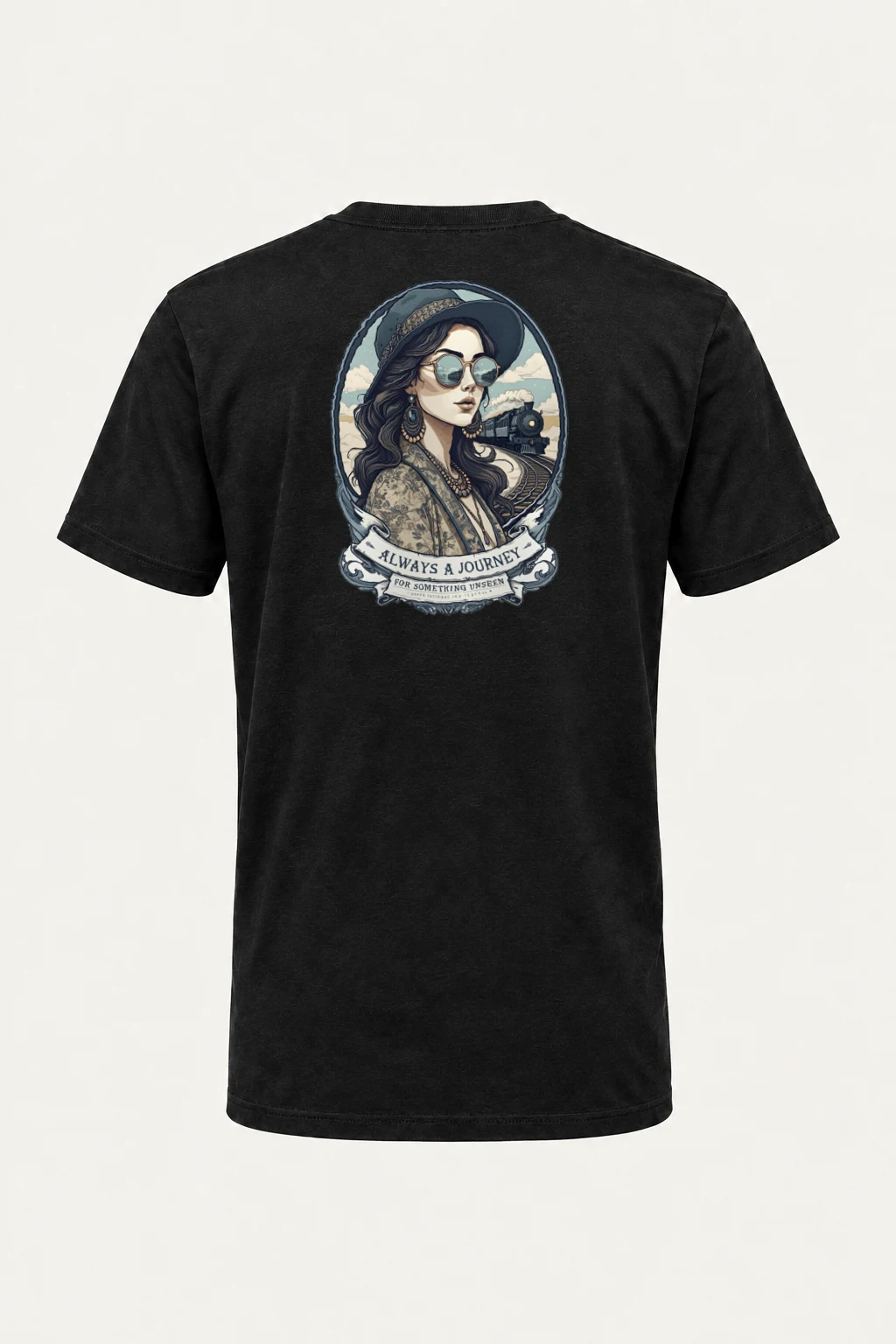 "Always A Journey" Heavyweight Unisex Crewneck T-shirt | Gildan 5000