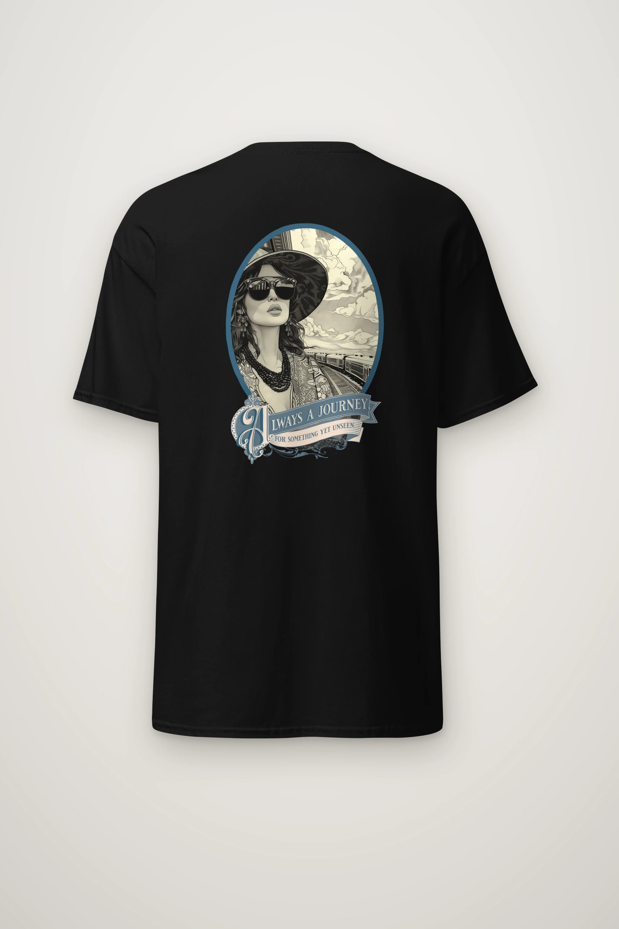 "Always A Journey" Heavyweight Unisex Crewneck T-shirt