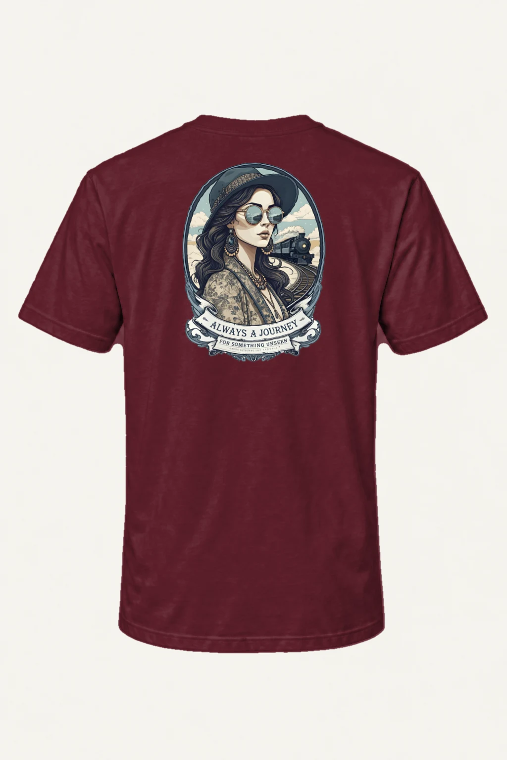 "Always A Journey" Heavyweight Unisex Crewneck T-shirt | Gildan 5000