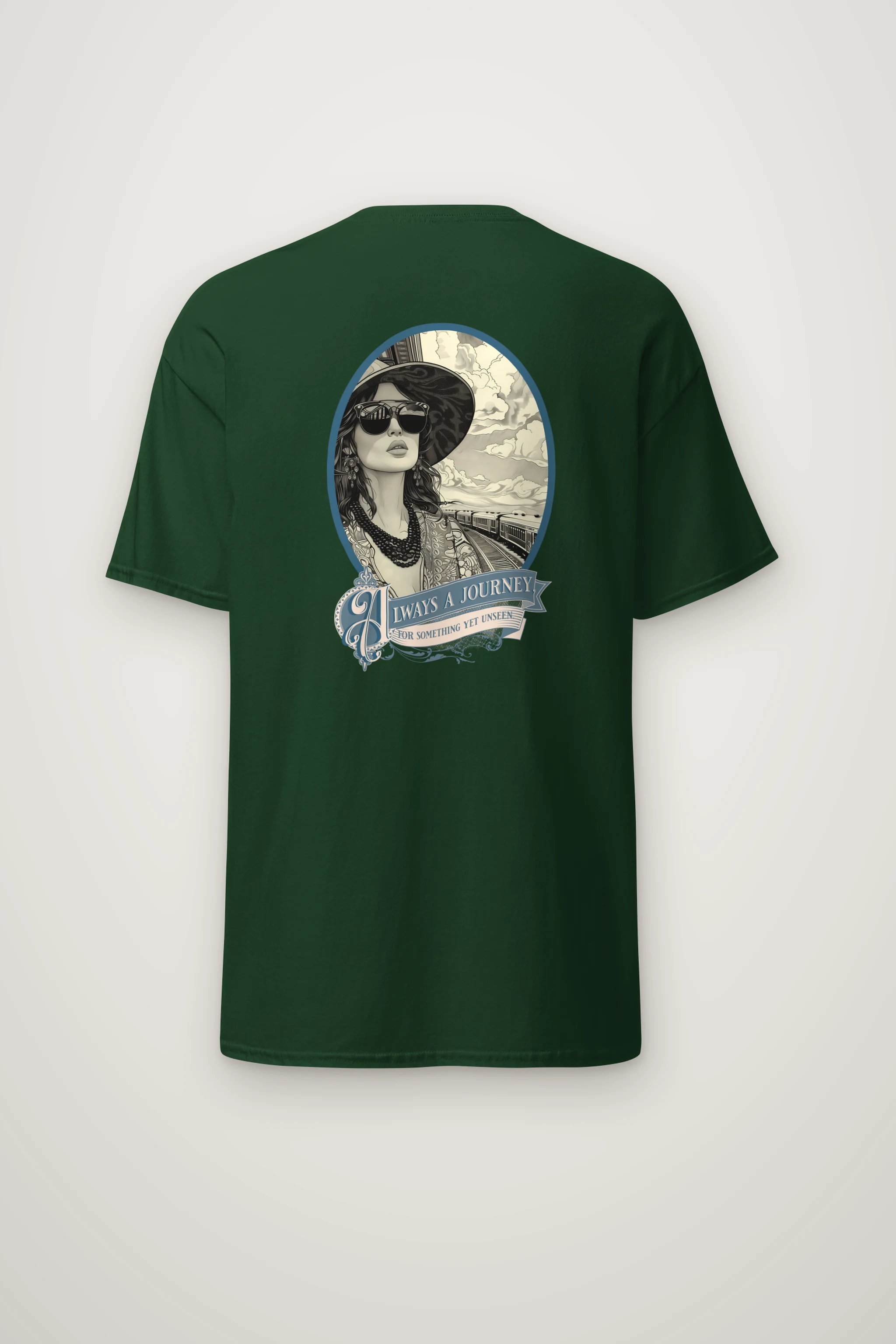 "Always A Journey" Heavyweight Unisex Crewneck T-shirt