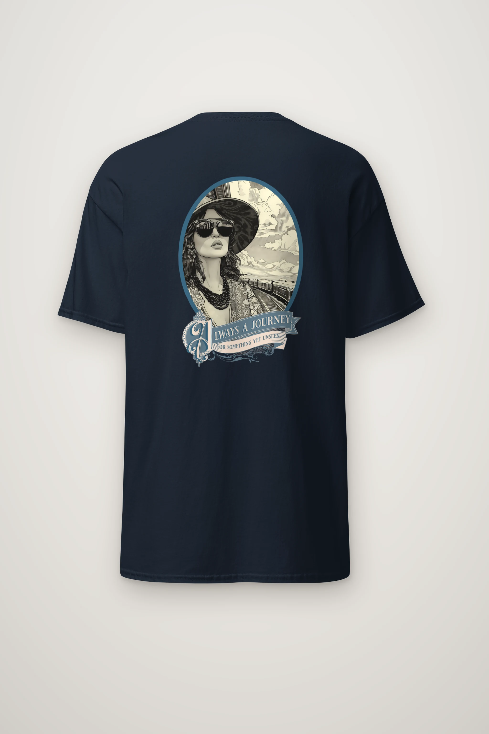 "Always A Journey" Heavyweight Unisex Crewneck T-shirt