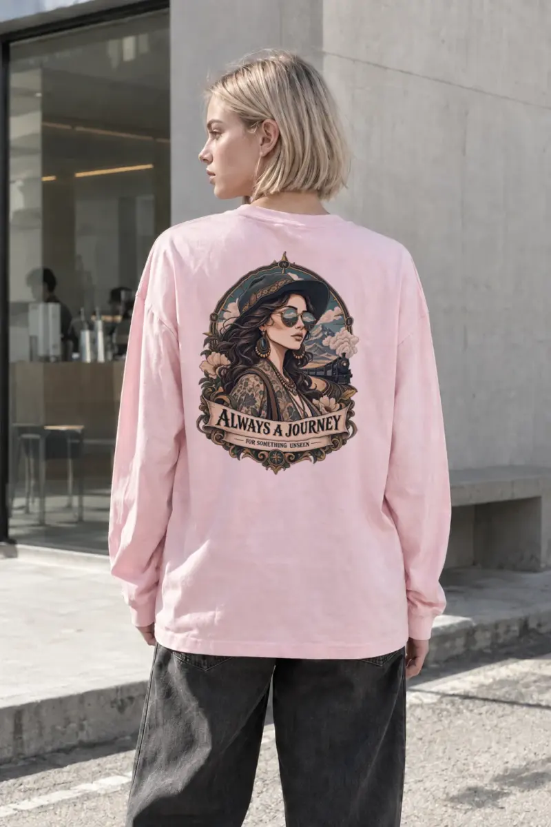 "Always A Journey" Unisex Longsleeve T-shirt | Gildan 2400