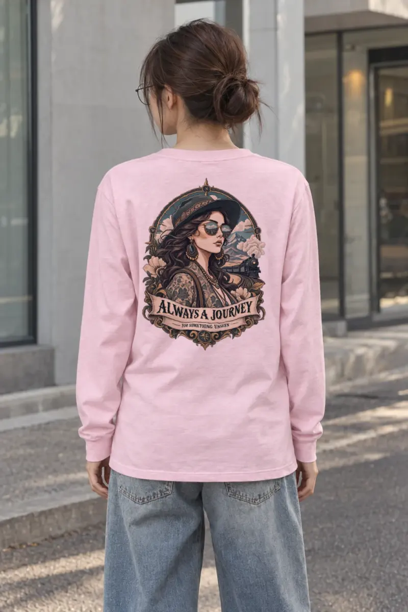 "Always A Journey" Unisex Longsleeve T-shirt | Gildan 2400