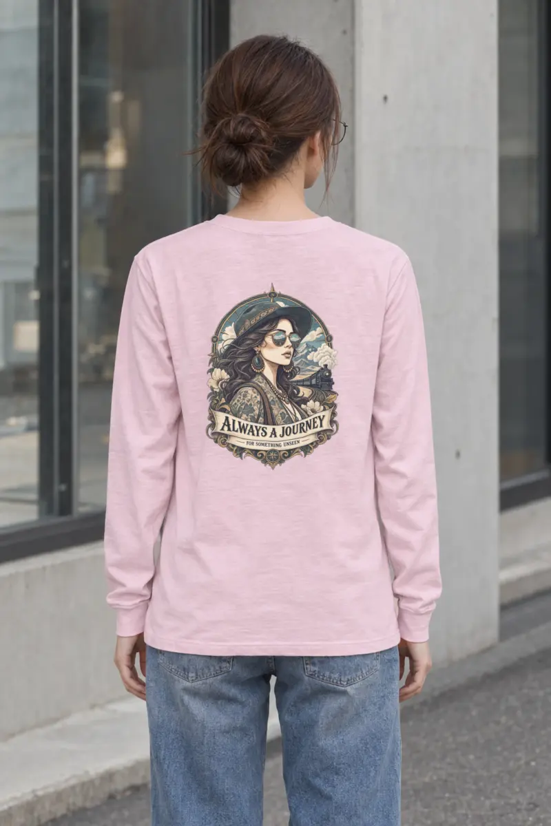 "Always A Journey" Unisex Longsleeve T-shirt