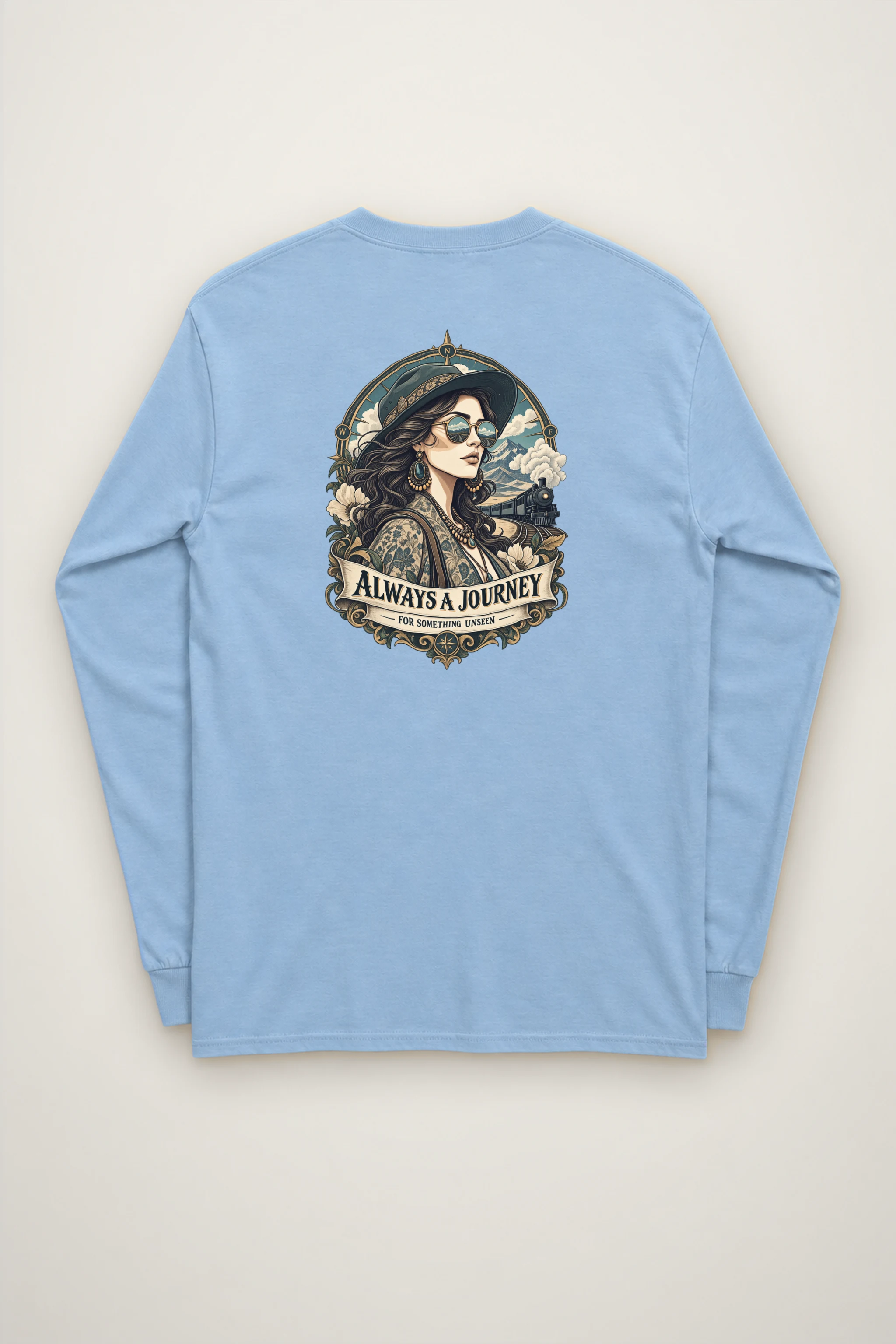 "Always A Journey" Unisex Longsleeve T-shirt