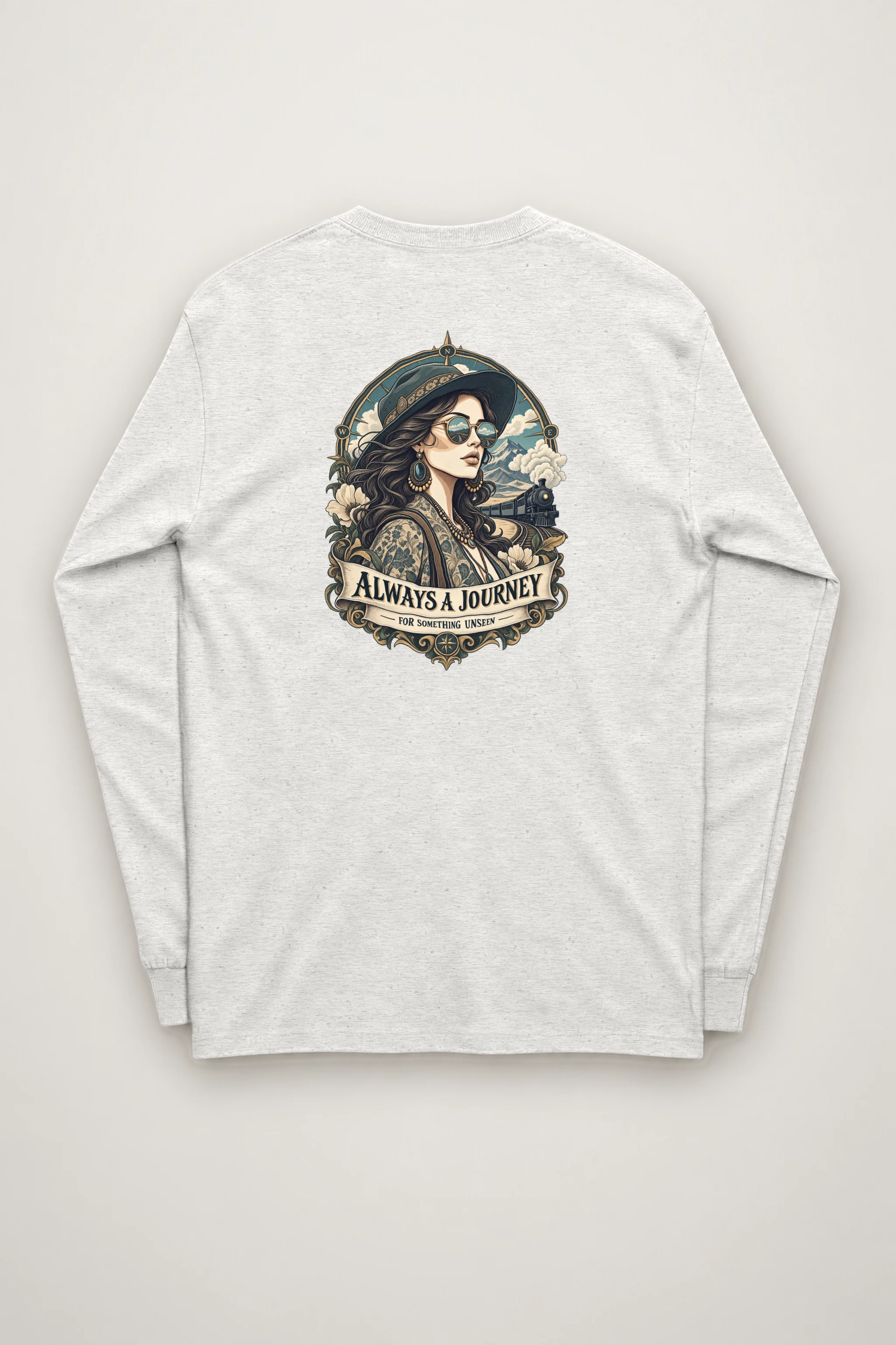 "Always A Journey" Unisex Longsleeve T-shirt