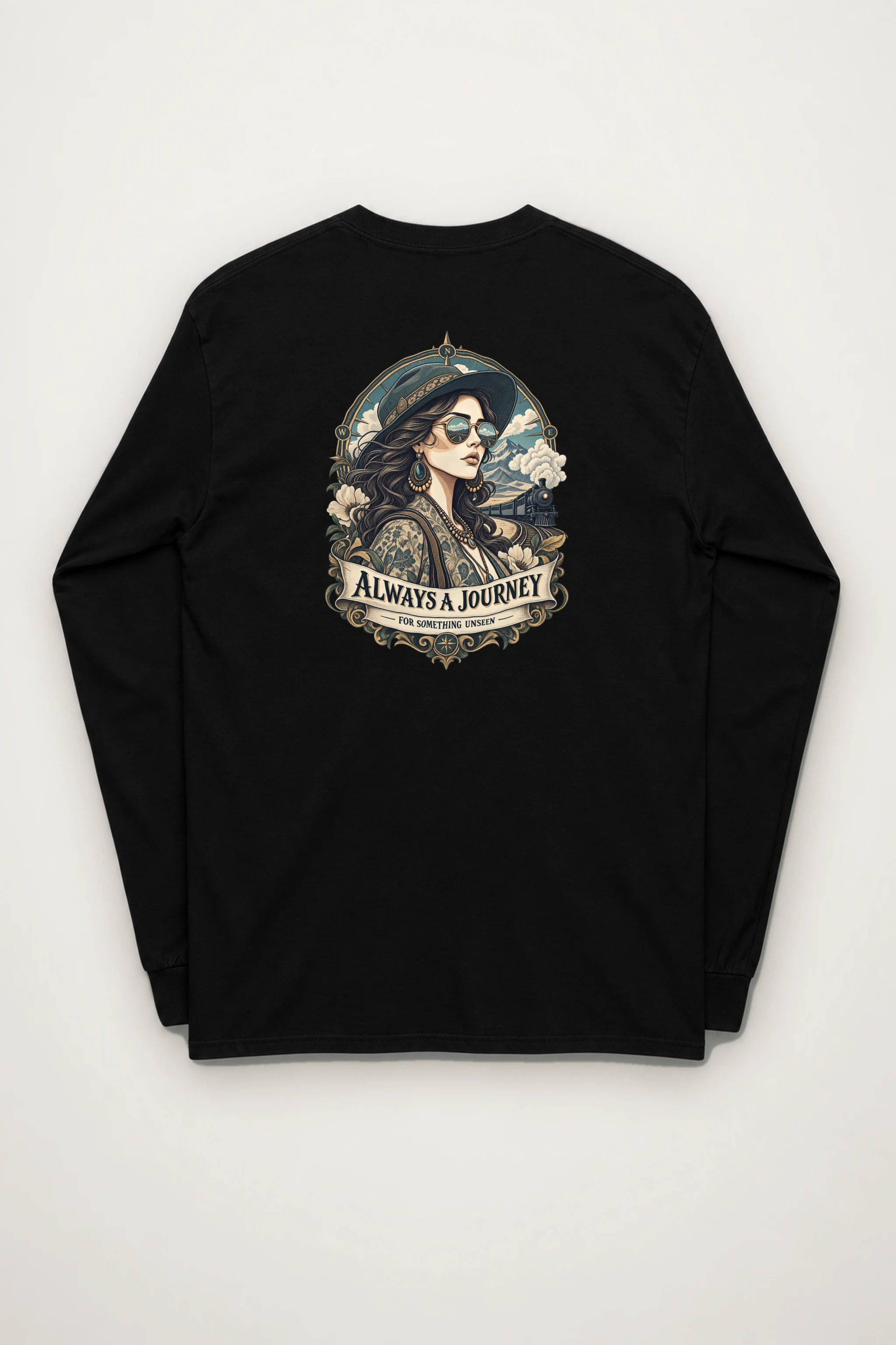 "Always A Journey" Unisex Longsleeve T-shirt