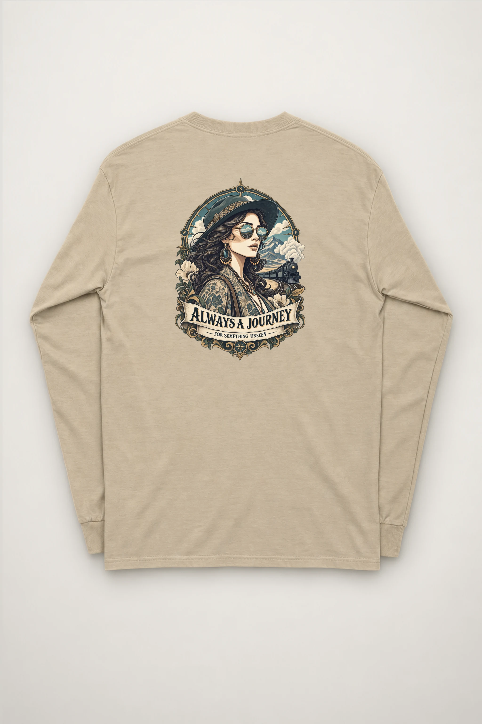 "Always A Journey" Unisex Longsleeve T-shirt