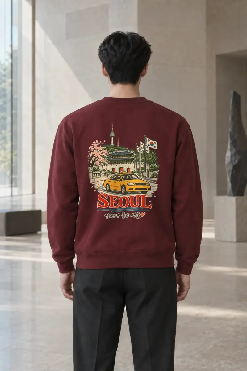 "Always Good Seoul" Heavy Blend Unisex Crewneck Sweatshirt | Gildan 18000