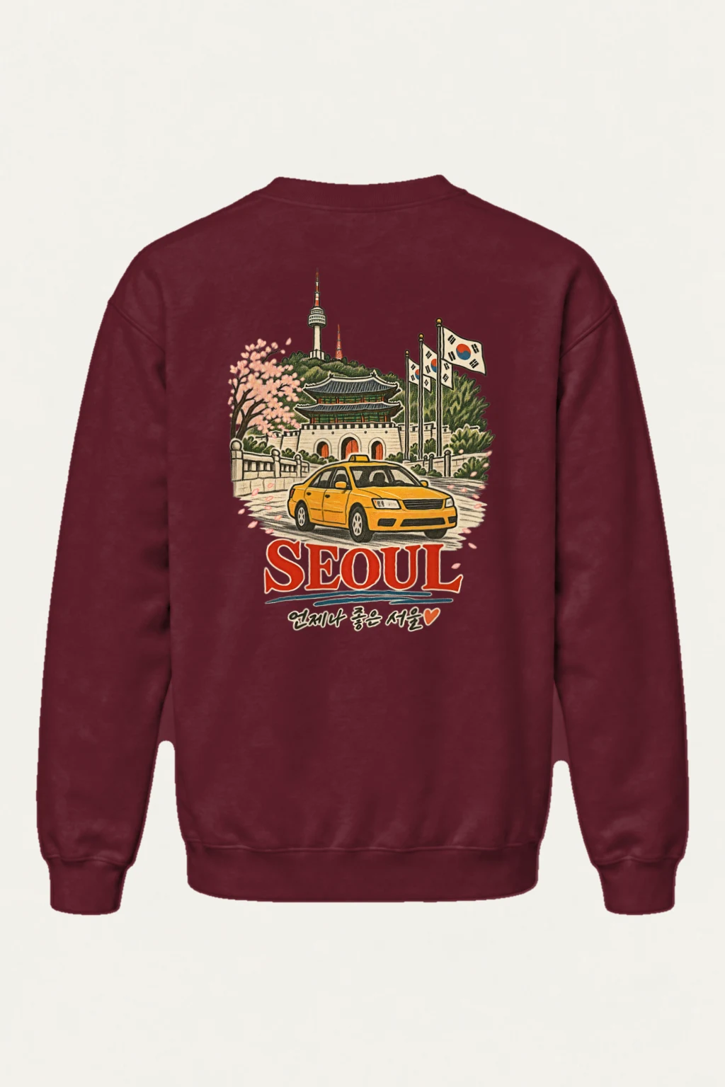 "Always Good Seoul" Heavy Blend Unisex Crewneck Sweatshirt | Gildan 18000