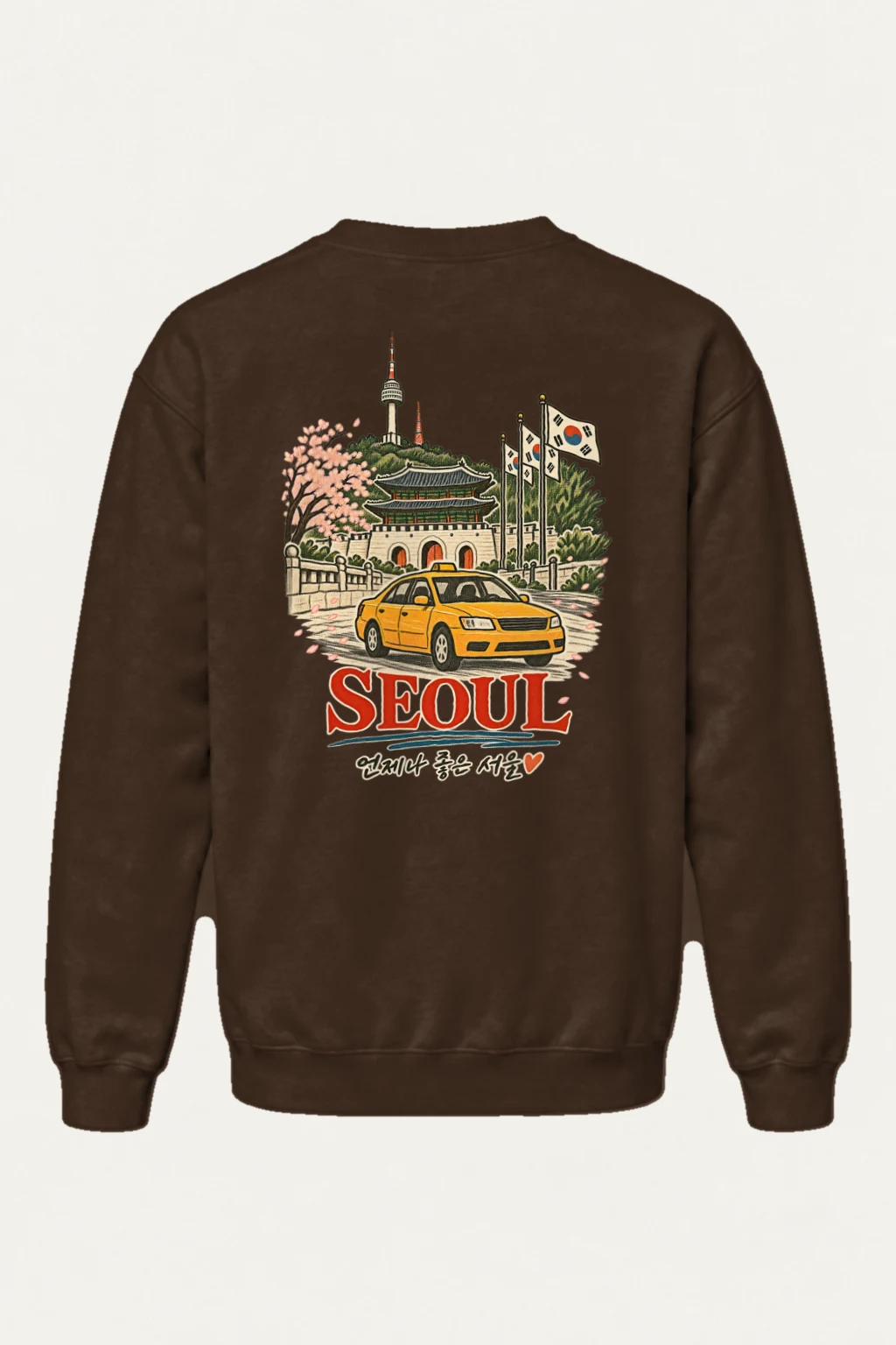 "Always Good Seoul" Heavy Blend Unisex Crewneck Sweatshirt | Gildan 18000