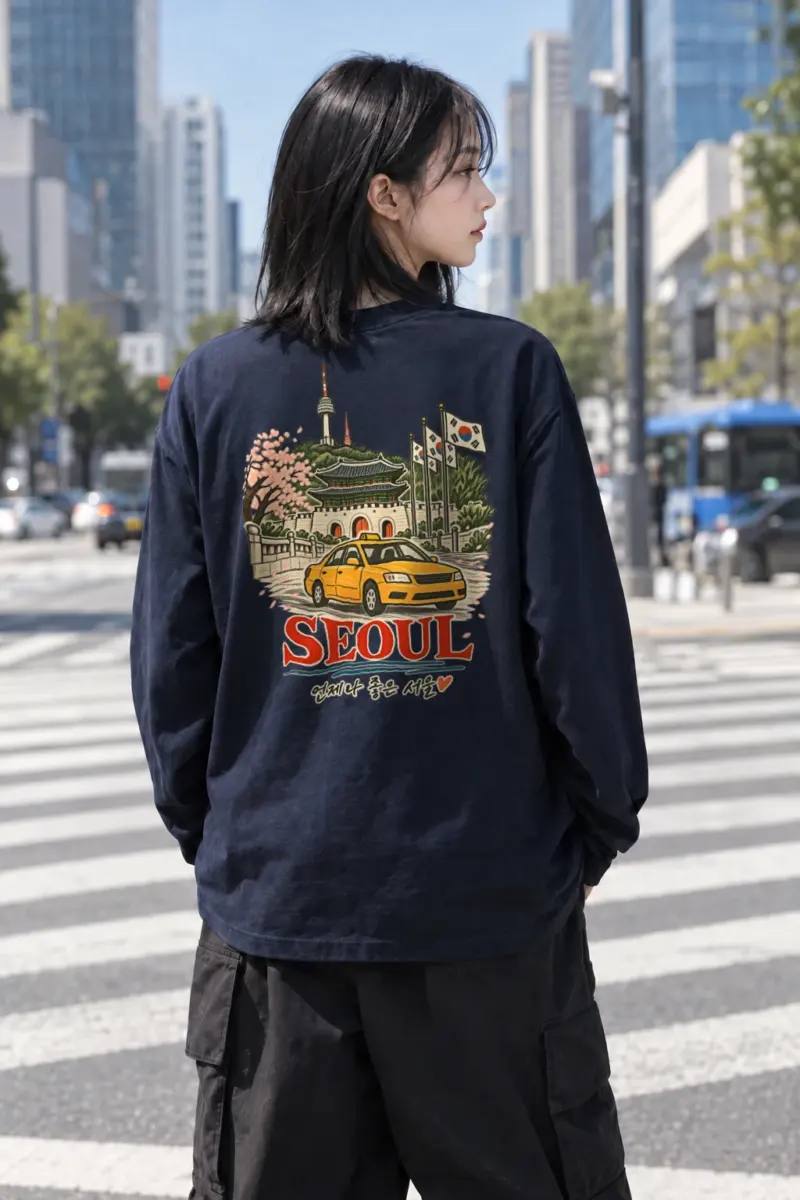 "Always Good Seoul" Unisex Longsleeve T-shirt | Gildan 2400