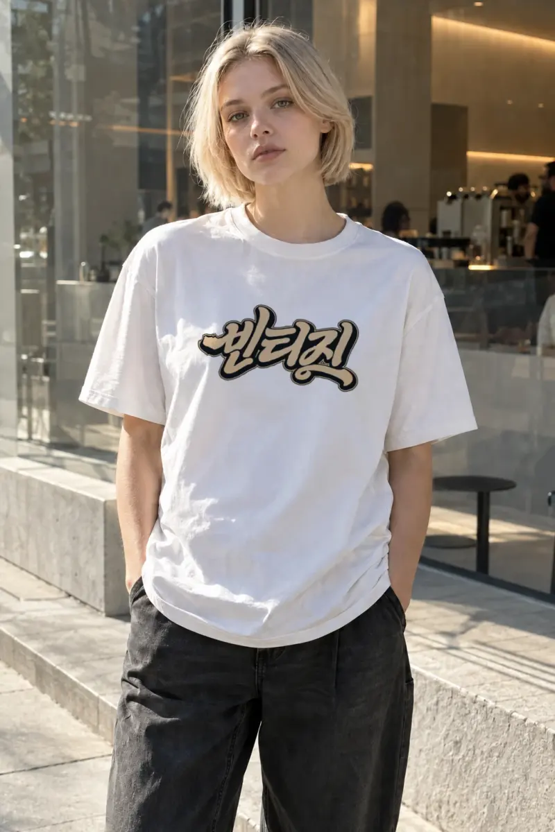 "Always Retro Script" Heavyweight Unisex Crewneck T-shirt | Gildan 5000
