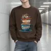 "Always Time For Coffee" Heavy Blend Unisex Crewneck Sweatshirt