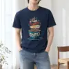 "Always Time For Coffee" Heavyweight Unisex Crewneck T-shirt