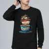 "Always Time For Coffee" Unisex Longsleeve T-shirt