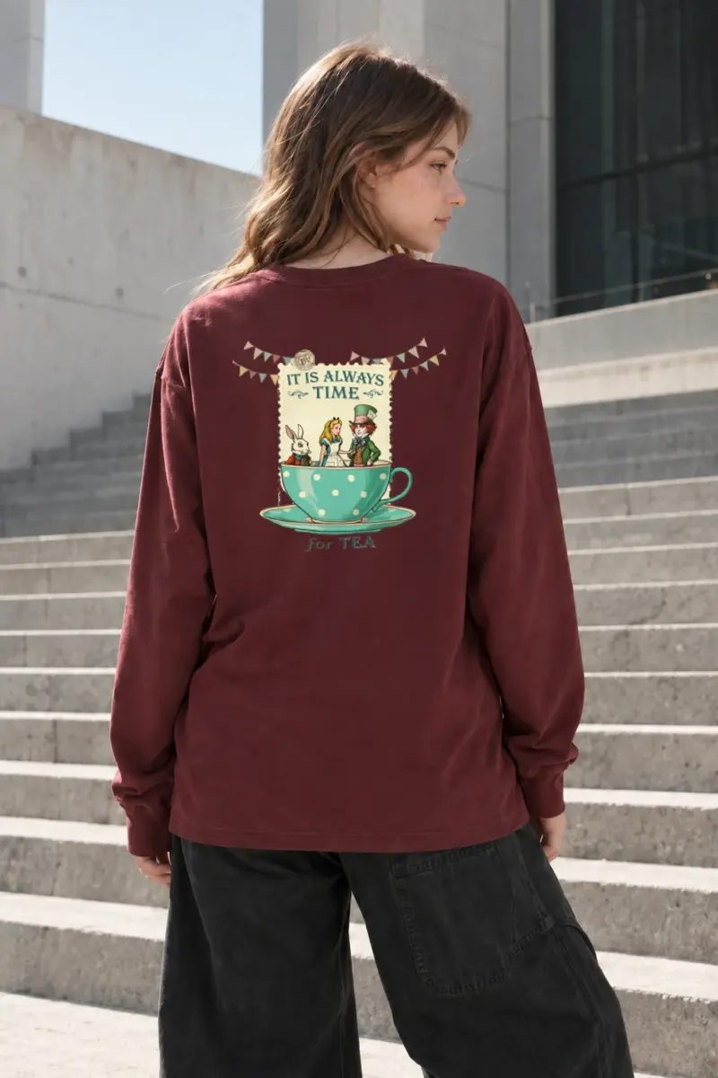 "Always Time For Tea" Unisex Longsleeve T-shirt | Gildan 2400