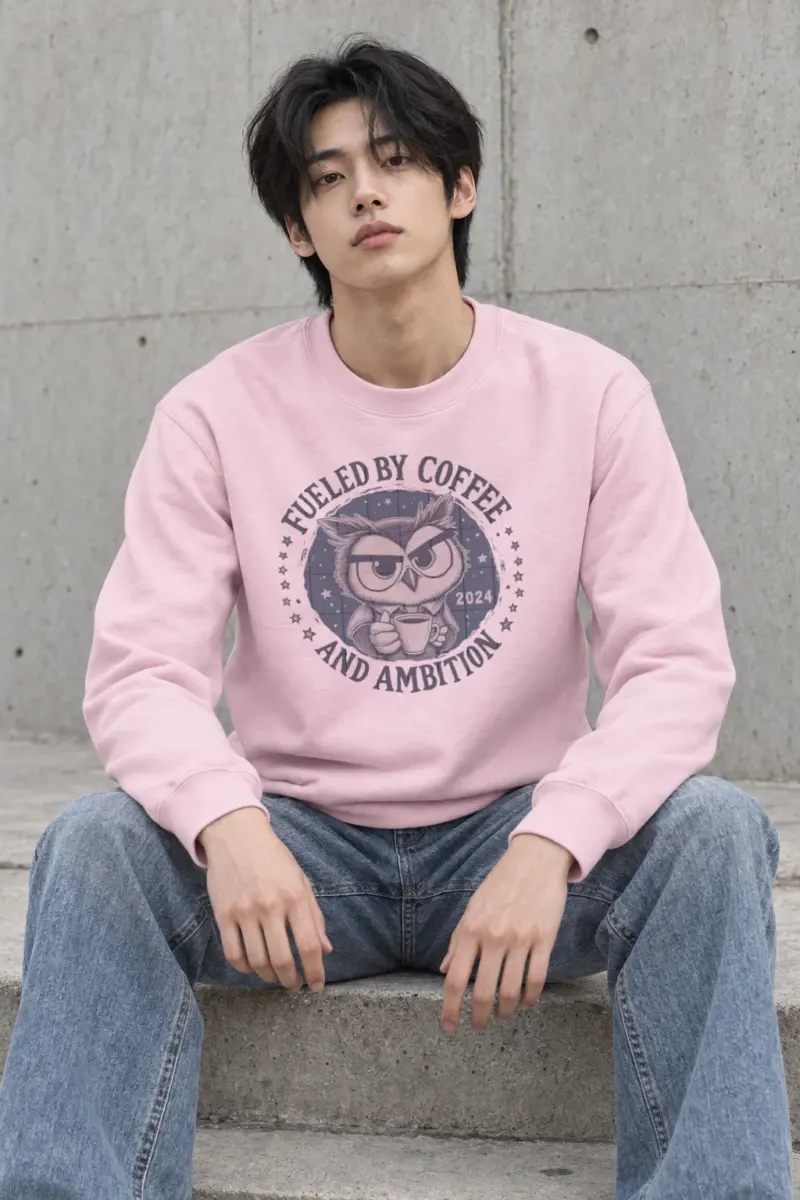 "Ambition Owl" Heavy Blend Unisex Crewneck Sweatshirt