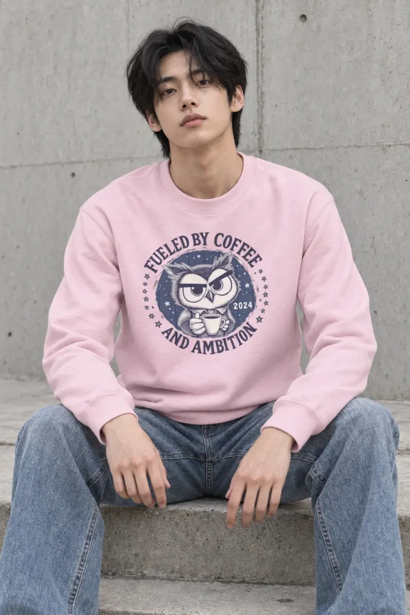 "Ambition Owl" Heavy Blend Unisex Crewneck Sweatshirt
