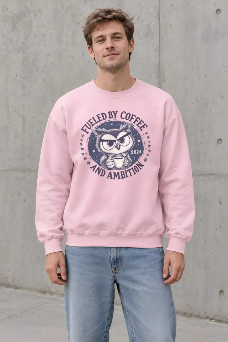 "Ambition Owl" Heavy Blend Unisex Crewneck Sweatshirt