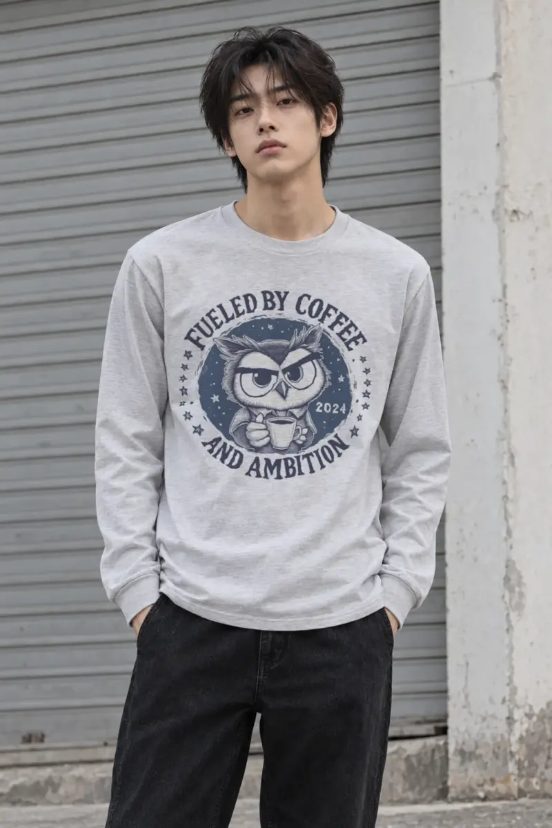 "Ambition Owl" Unisex Longsleeve T-shirt | Gildan 2400