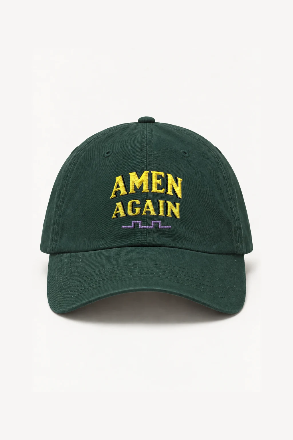 "Amen Again Waveform" Classic Dad Hat · Embroidered | Yupoong 6245CM