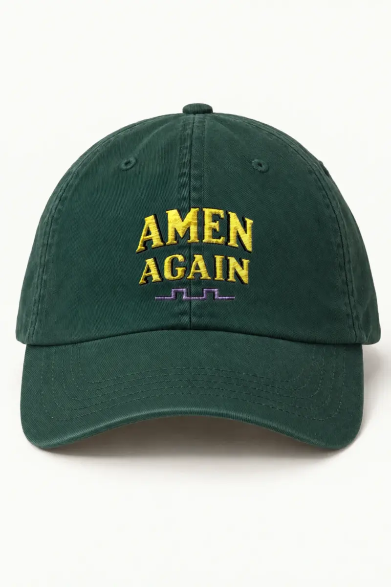"Amen Again Waveform" Classic Dad Hat · Embroidered
