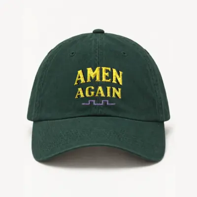 "Amen Again Waveform" Classic Dad Hat · Embroidered