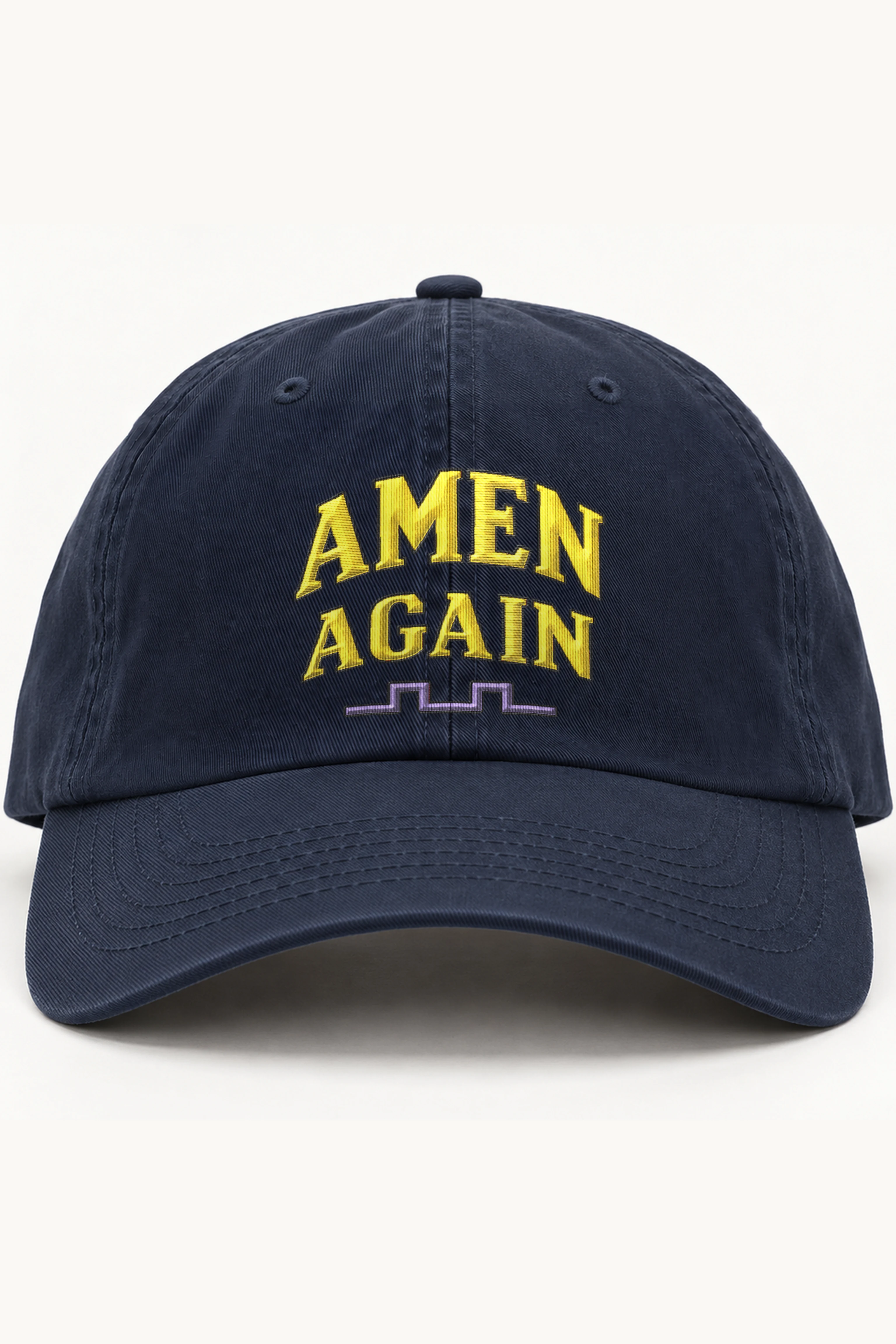 "Amen Again Waveform" Classic Dad Hat · Embroidered