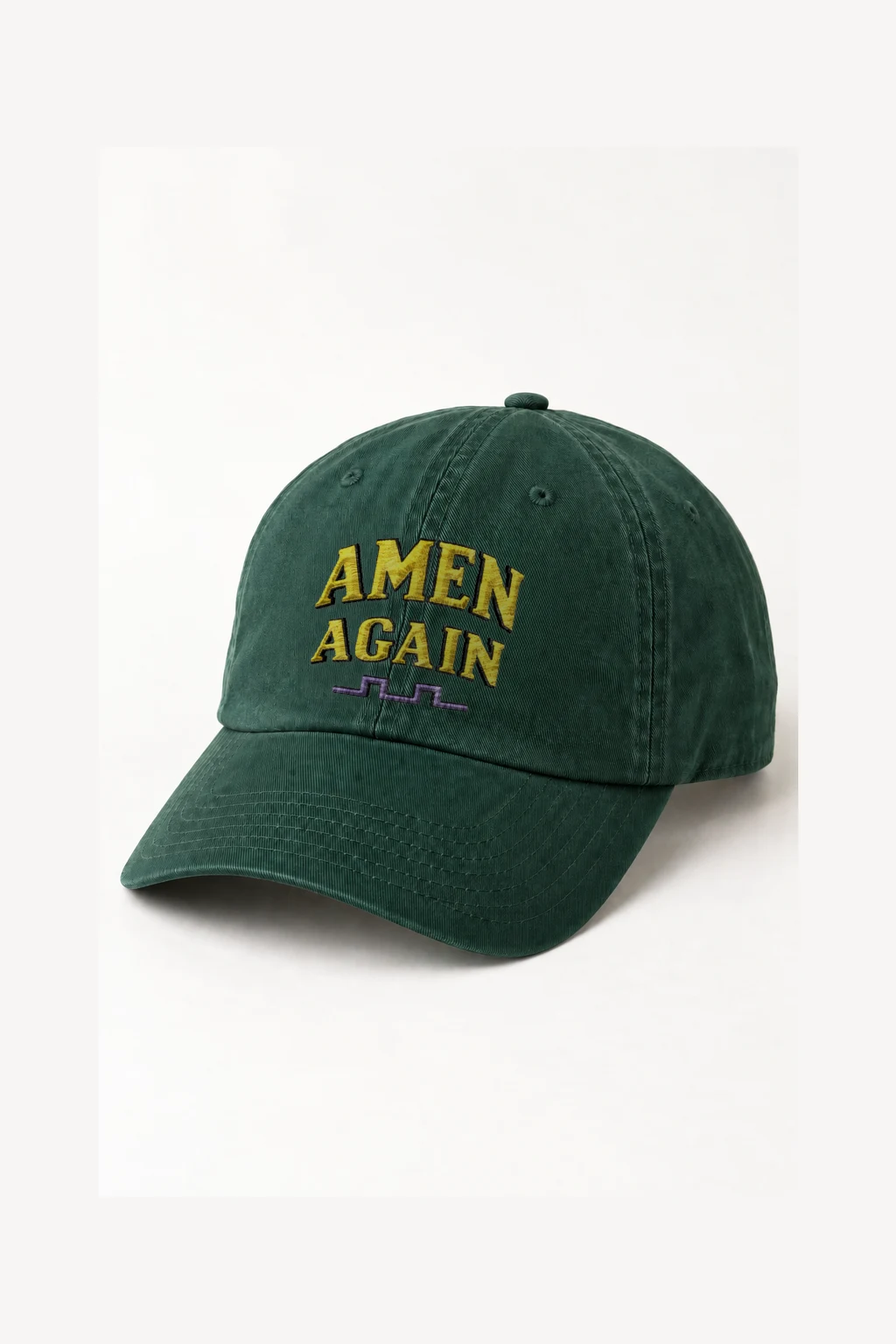 "Amen Again Waveform" Classic Dad Hat · Embroidered | Yupoong 6245CM
